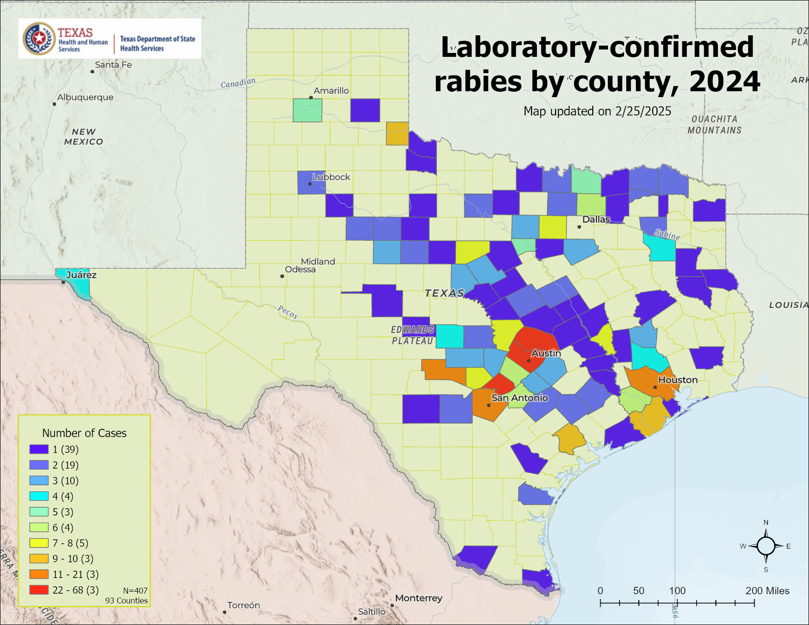 Local counties reporting more rabies cases in months than in entire